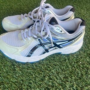 Asics White and Black Athletic Sneakers